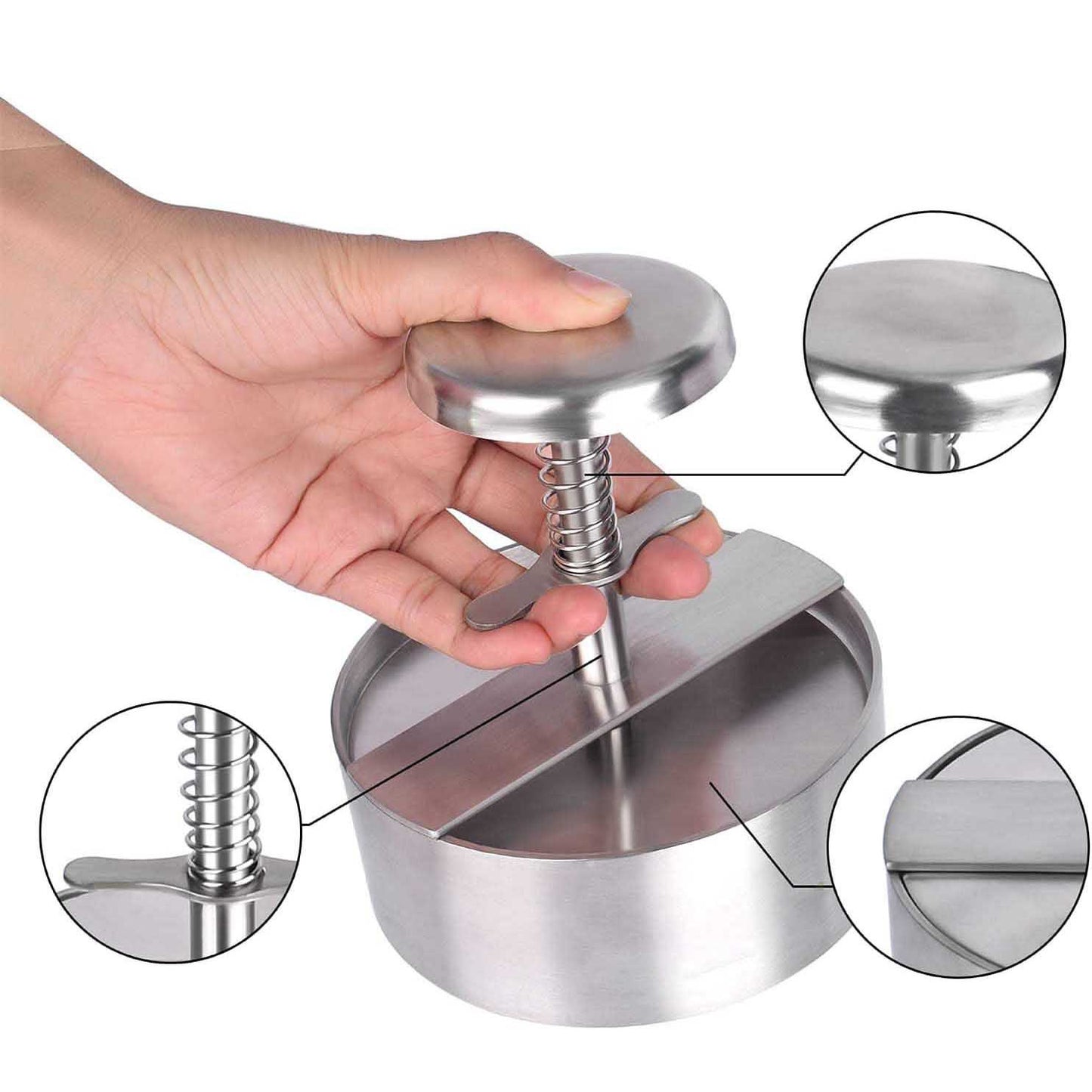 Stainless Steel Multi-Purpose Dough and Patty Press