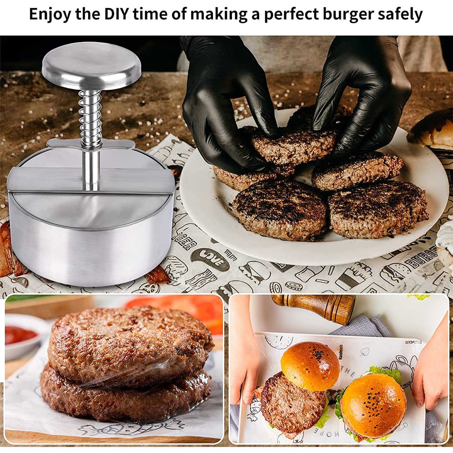 Stainless Steel Multi-Purpose Dough and Patty Press