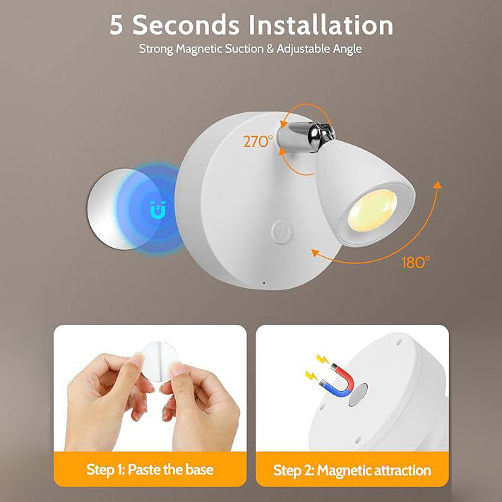 Rechargeable Wireless Indoor Spotlight Set – 4 Lights & 2 Remotes with Magnetic Mount